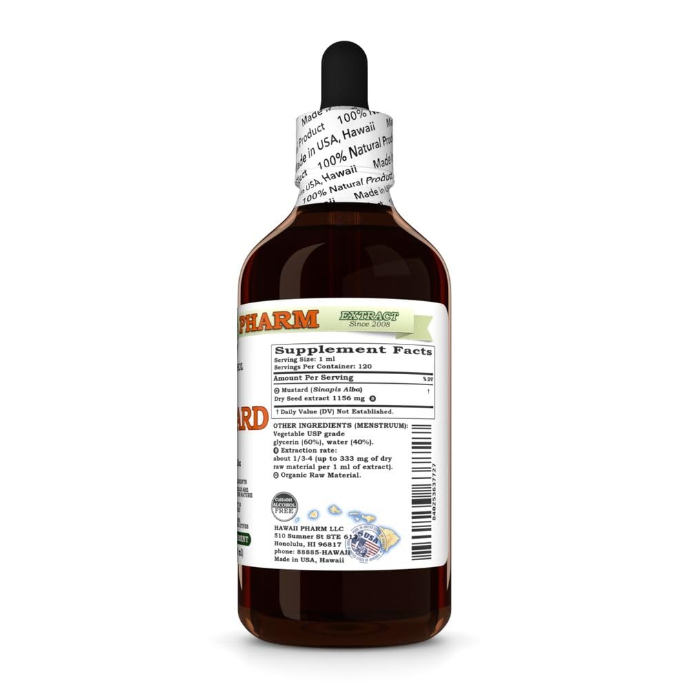 Hawaii Pharm Mustard (Sinapis alba) Seed Alcohol-Free Extract