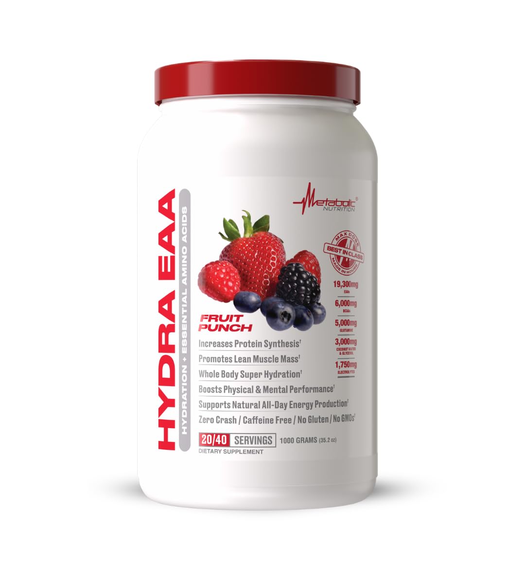 Metabolic Nutrition Hydra EAA Essential Amino Acids Powder - 1000g
