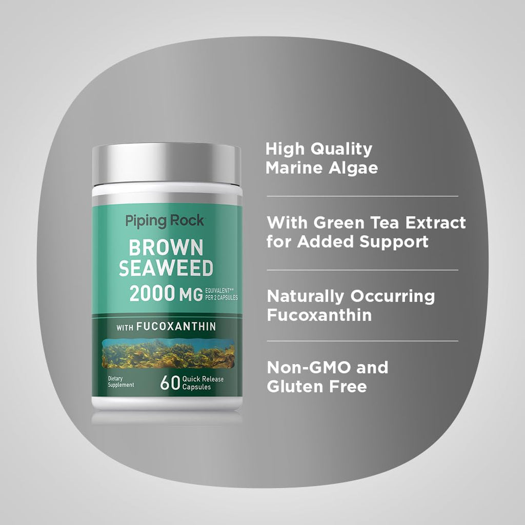 Piping Rock Brown Seaweed Capsules - 60 Count - image 4
