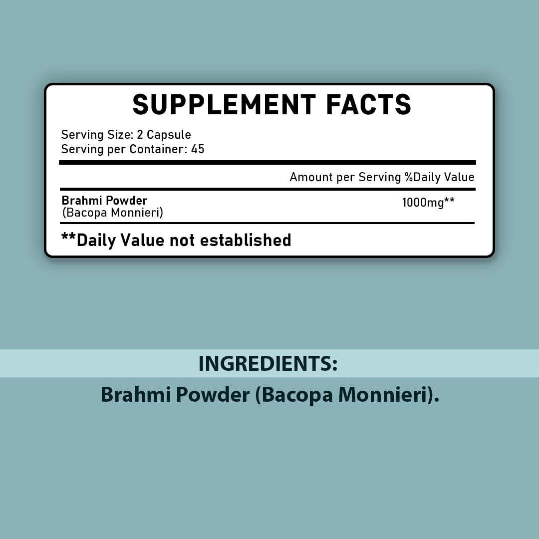 Minature Brahmi Tablets Bacopa Monnieri - 90 Tablets - image 2