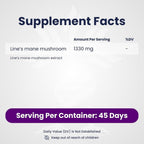 AZ BIOTECH Lions Mane Mushroom Extract Brain Supplement - 90 Capsules - image 3