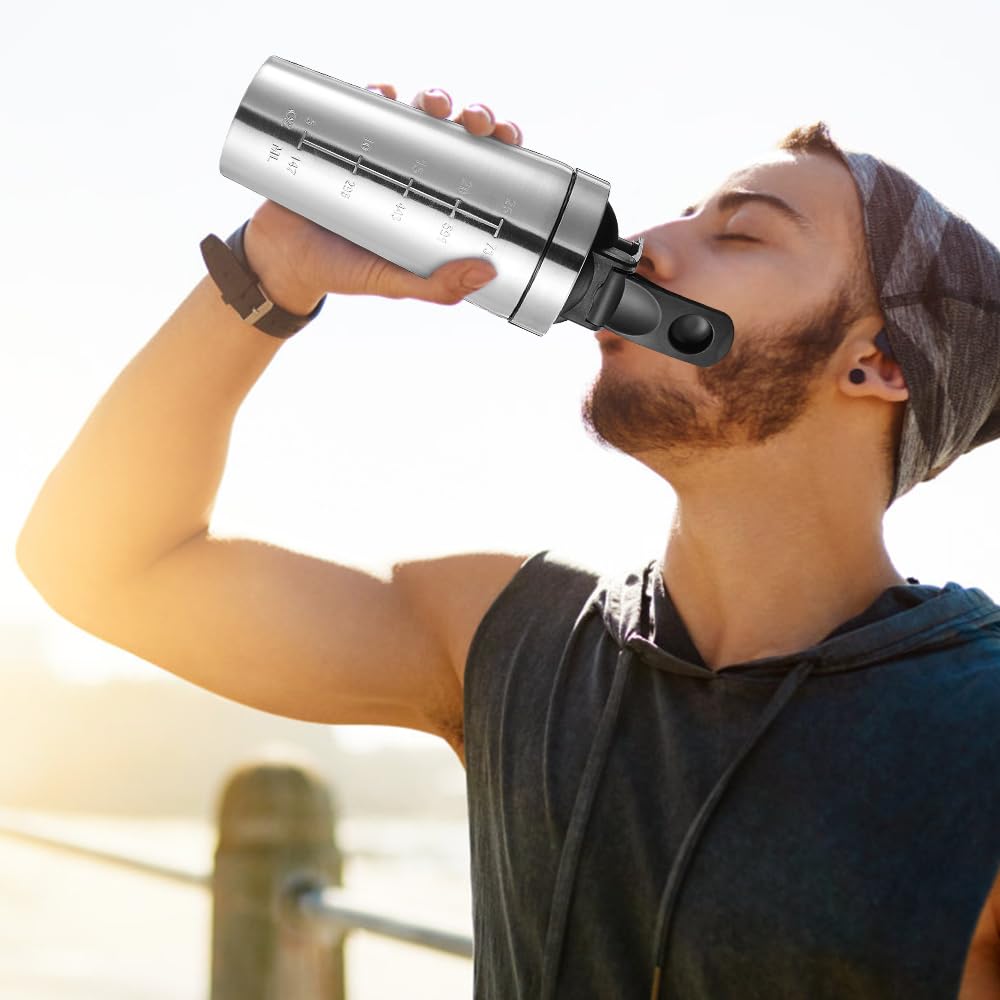 AVCXEC 750ml Stainless Steel Protein Shaker Bottle with Mixball - image 7