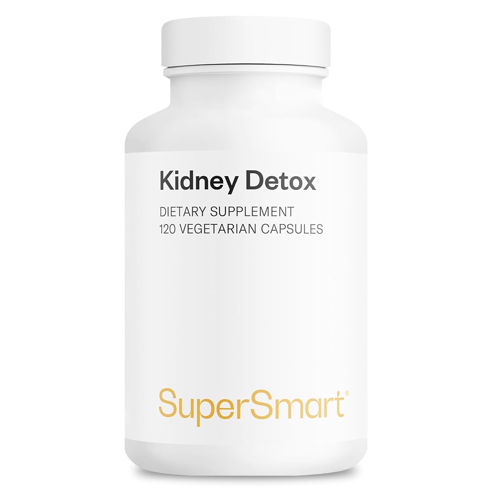 Supersmart Kidney Detox Formula with Chanca Piedra - 120 Vegetarian Capsules