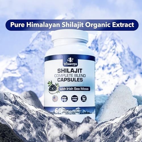 VITAMIZED Shilajit with Ashwagandha Supplement - 60 Capsules - image 3