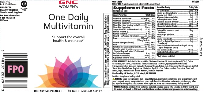 GUSUPY GNC Women's One Daily Multivitamin - 60 Caplets - image 2