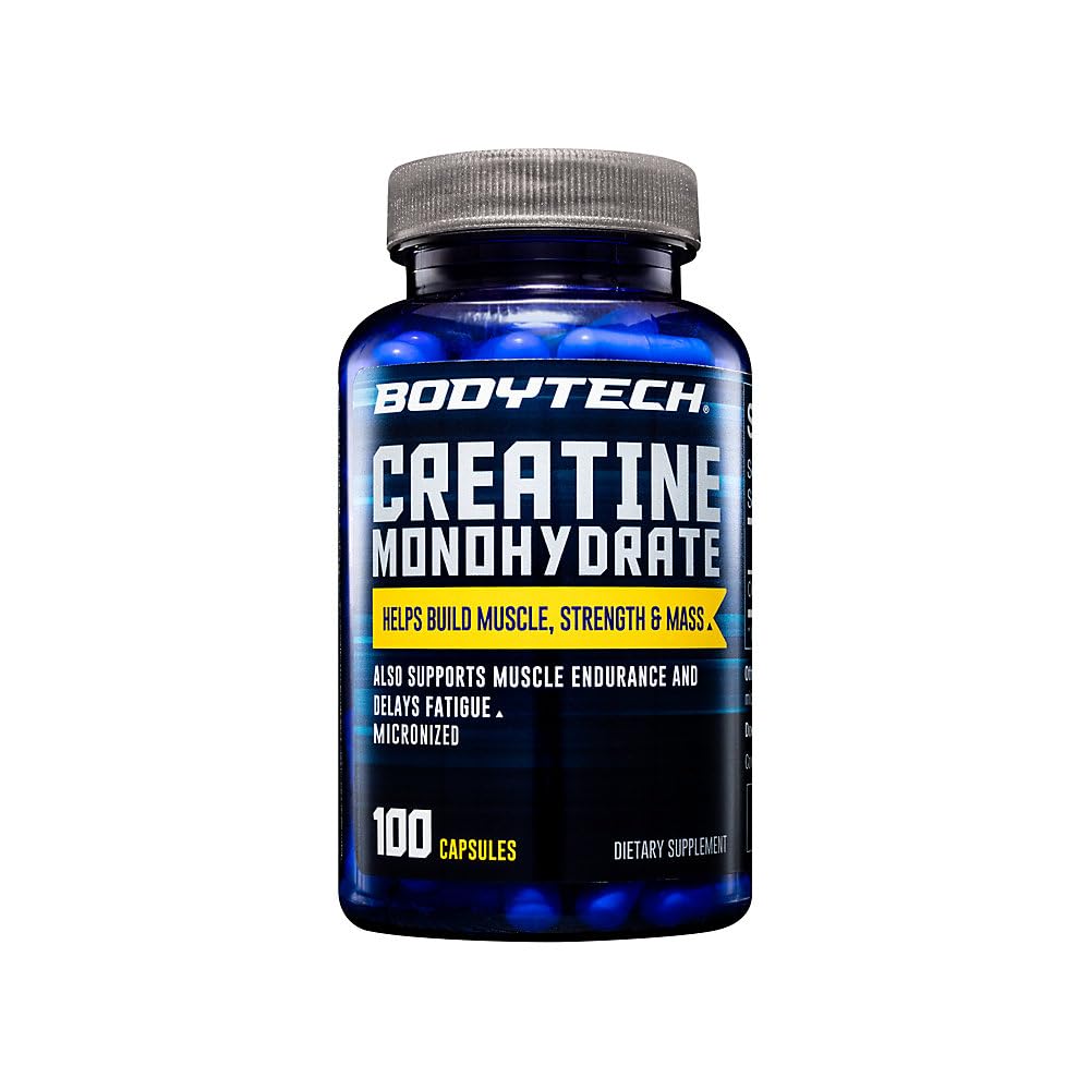 BodyTech Creatine Monohydrate Micronized 2250 MG - 100 Capsules