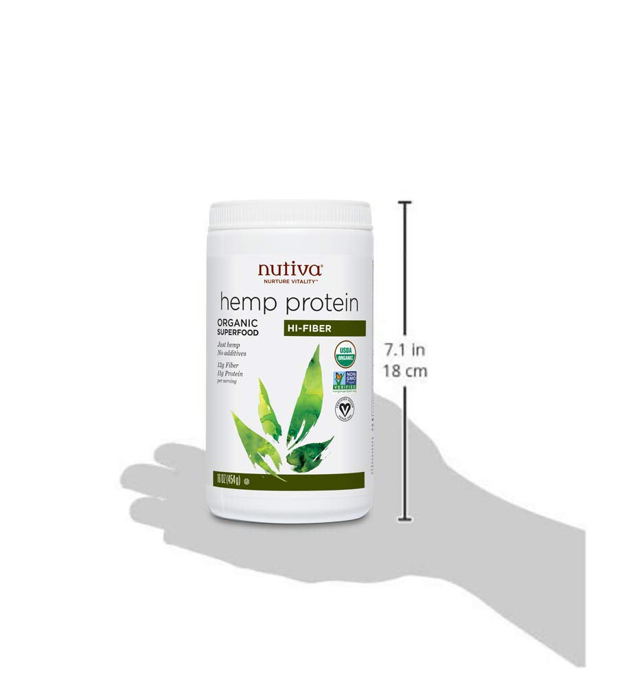 Nutiva Organic Cold-Processed Hemp Protein Powder - 16 oz - image 4