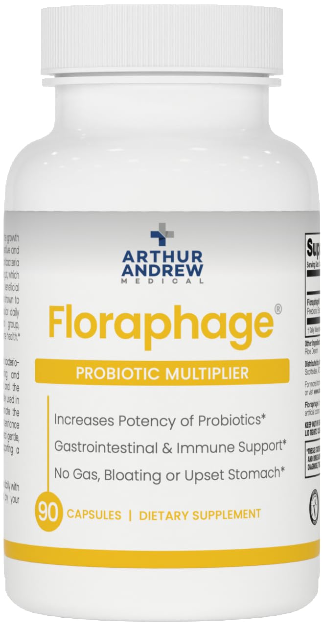 Arthur Andrew Medical Floraphage, Bacteriophage Prebiotic, Capsules