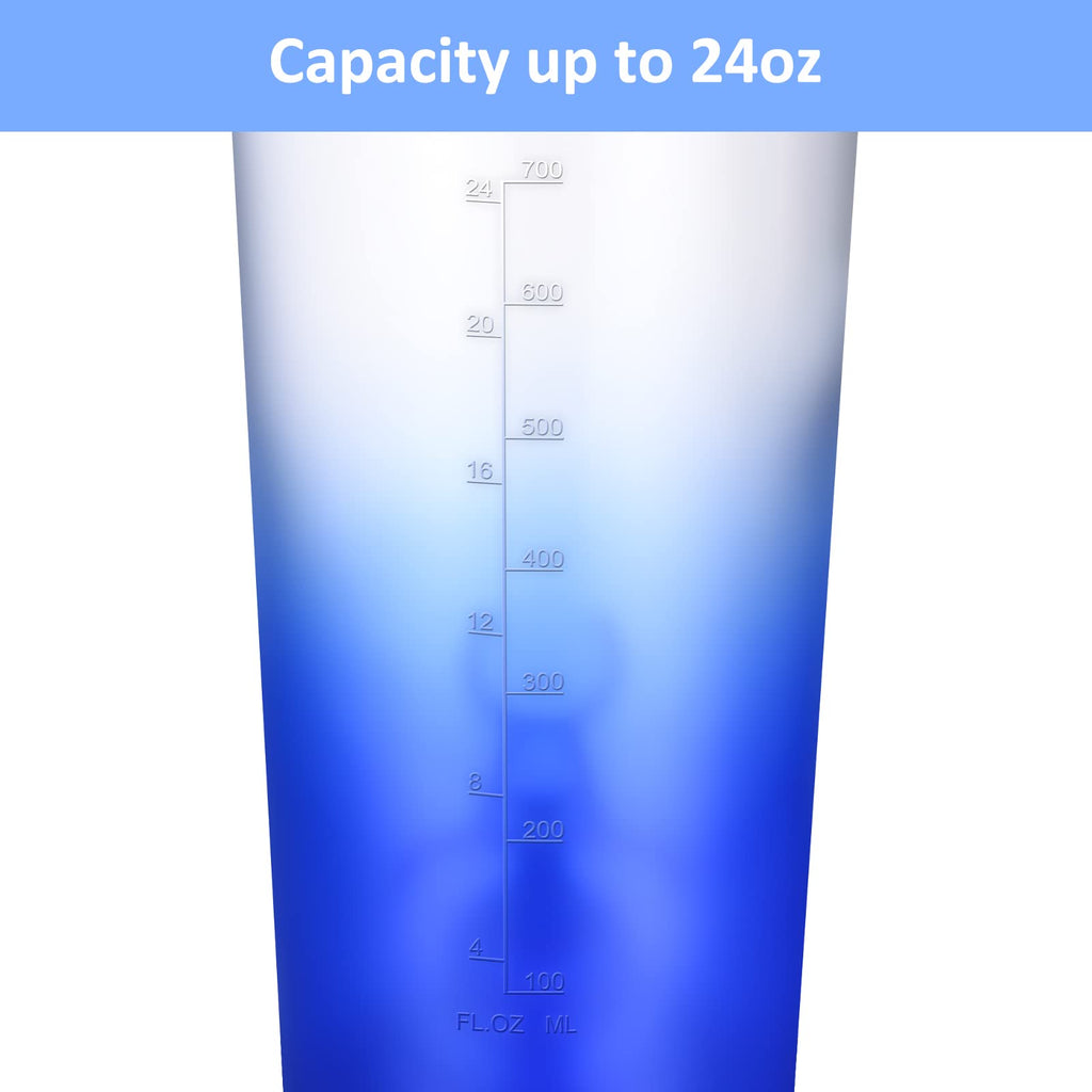 Heinstian Electric Shaker Bottle 24oz USB Rechargeable Mixer - Blue Gradient - image 8