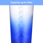 Heinstian Electric Shaker Bottle 24oz USB Rechargeable Mixer - Blue Gradient - image 8