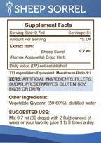 Secrets of the Tribe Sheep Sorrel Tincture Alcohol-Free Extract