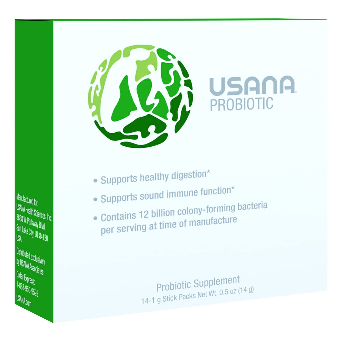 USANA Probiotic Digestive Health Supplement - 14 Stick Packs