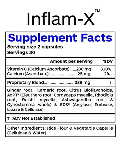 Professional Botanicals Inflam-X Vegan Immune Support - 60 Vegetable Capsules - image 2
