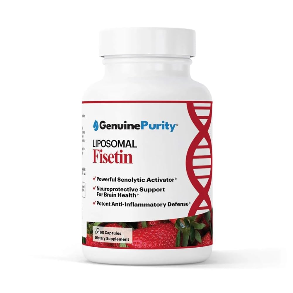 GenuinePurity Liposomal Fisetin 150mg - 60 Vegan Capsules
