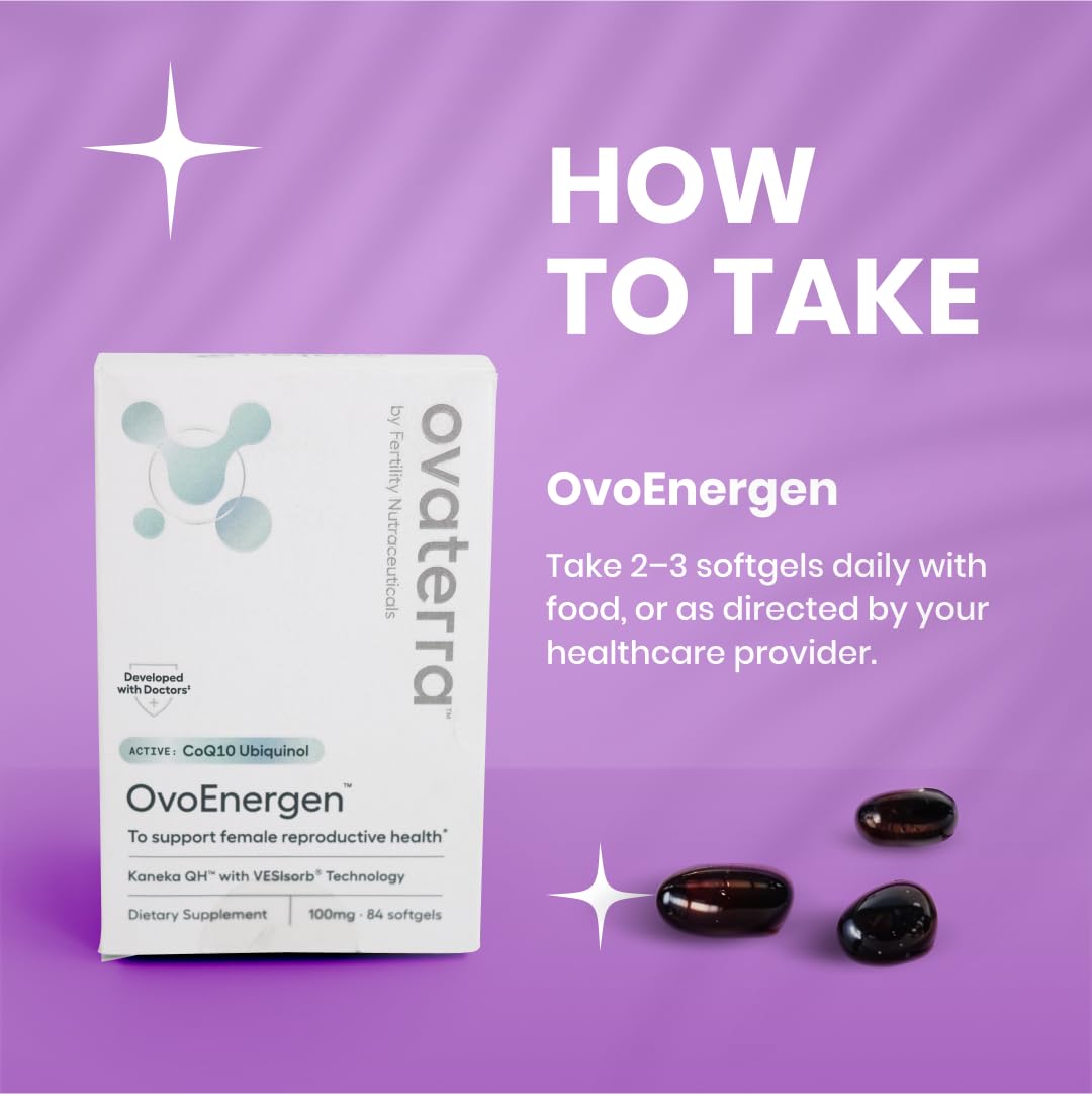 Ovaterra OvoEnergen CoQ10 100mg for Egg Health - 84 Softgels - image 4