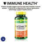 YOLOMOLO Cod Liver Oil Plus Vitamins A & D3 - 100 Softgels - image 6