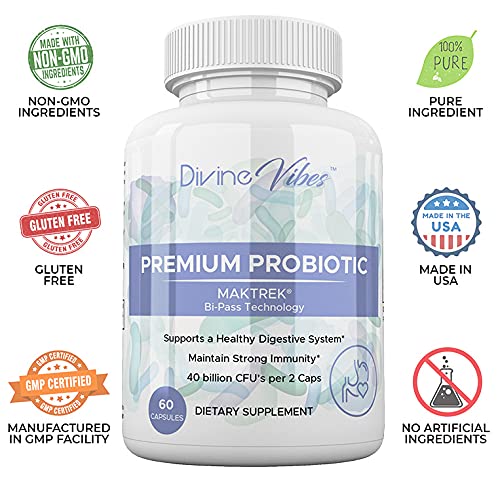 Divine Vibes Probiotics 40 Billion CFU - 60 Capsules - image 5