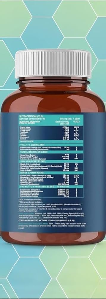 Generic Multivitamin Tablets for Men & Women with Probiotics - 60 Tablets - image 7