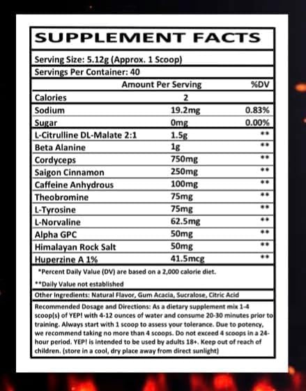 YEP Wake The Faith Up Advanced Pre Workout - Not Your Basic