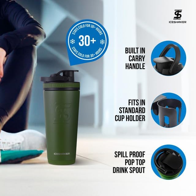 Ice Shaker Insulated Stainless Steel Shaker Bottle