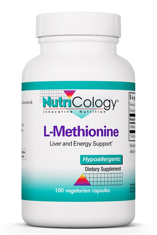 Allergy Research Group L-Methionine Amino Acid - 100 Capsules