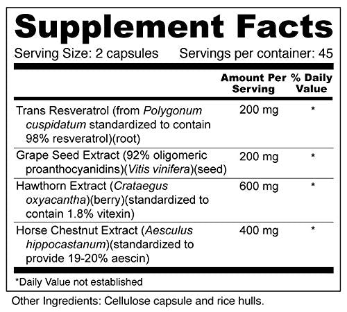 Wellness Resources Cardio Helper with Resveratrol - 90 Capsules - image 6