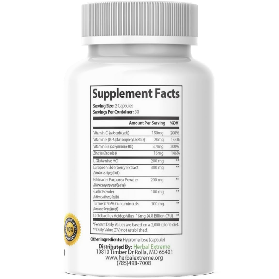 Herbal Extreme Munizen Immune System Support - 60 Capsules - image 2