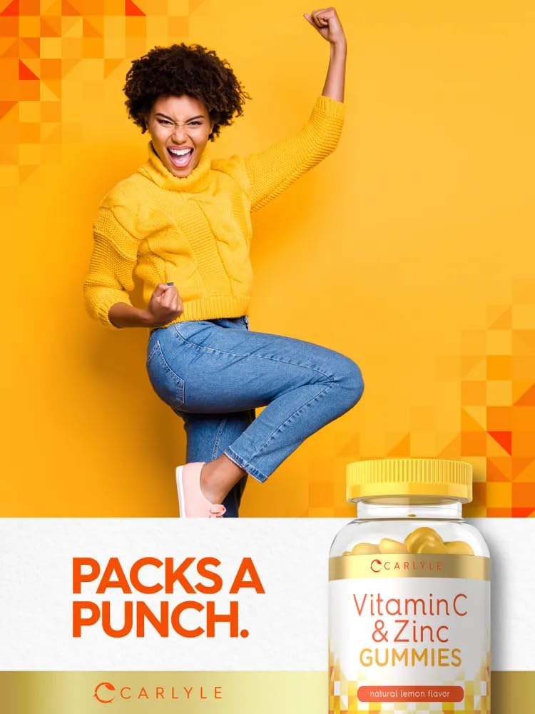 Carlyle Vitamin C and Zinc Gummies Immune Support - 70 Count - image 6