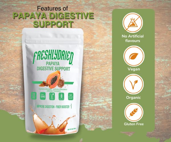 Freshlydried Papaya Digestive Supplement Powder - 6 Ounce - image 5