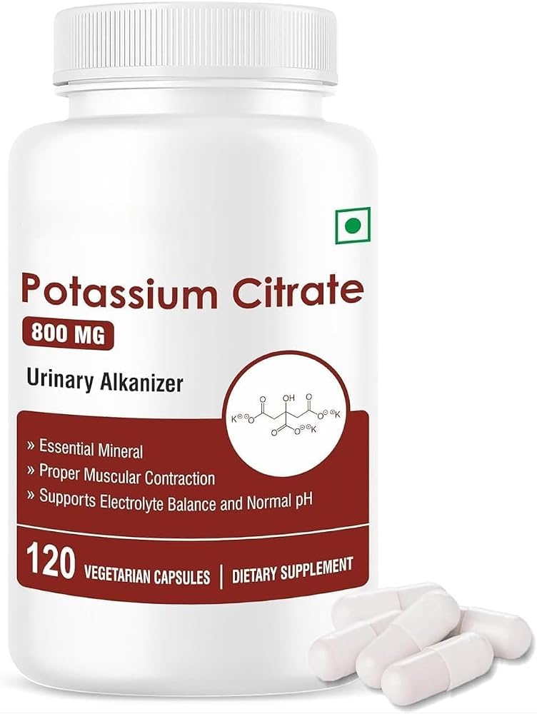 Generic Potassium Citrate 800 mg - 120 Vegetarian Capsules
