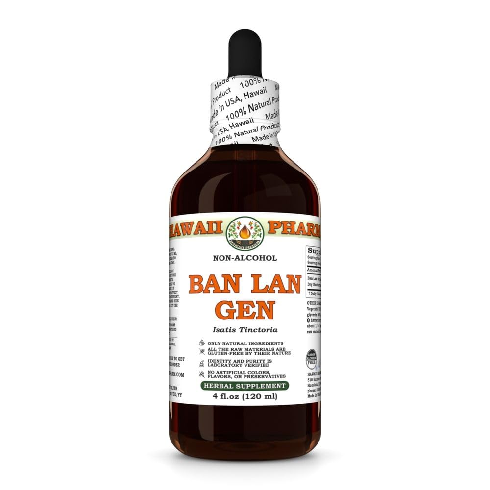 Hawaii Pharm Ban LAN Gen (Isatis tinctoria) Root Alcohol-Free Extract