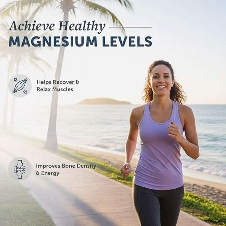 Generic Magnesium Glycinate 1600mg Supplement for Muscle Support - 60 Tablets - image 2