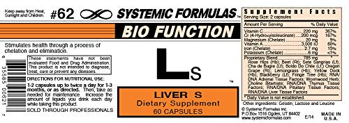 Systemic Formulas LS Liver S - 60 Capsules