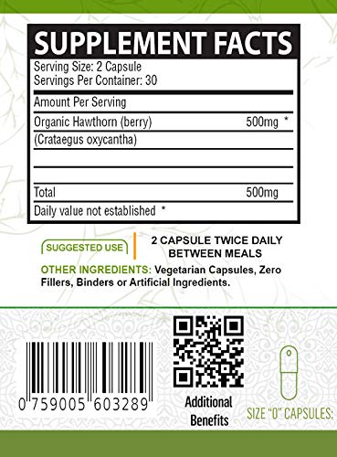 NutreeVit Hawthorn Berry Superfood Formula - 200 Capsules - image 2