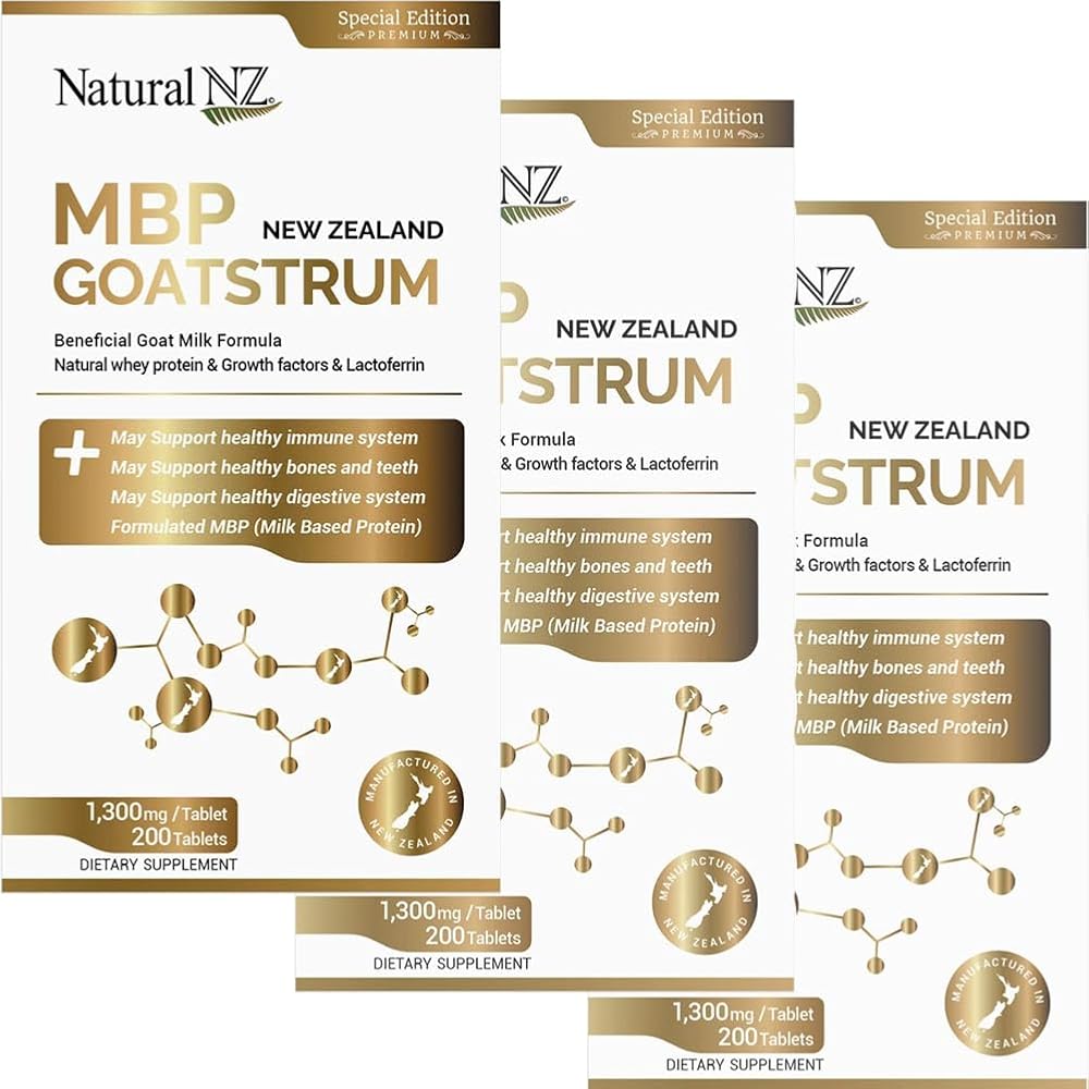 Natural NZ MBP Goatstrum Colostrum & Goat's Milk - 200 Tablets