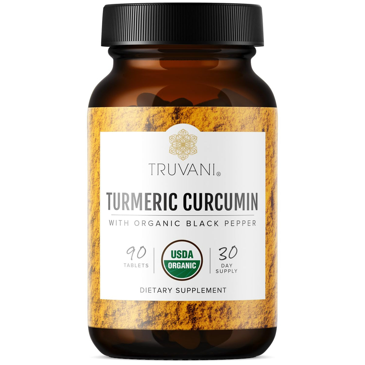 Truvani Organic Turmeric Curcumin 1,350 mg - 90 Tablets