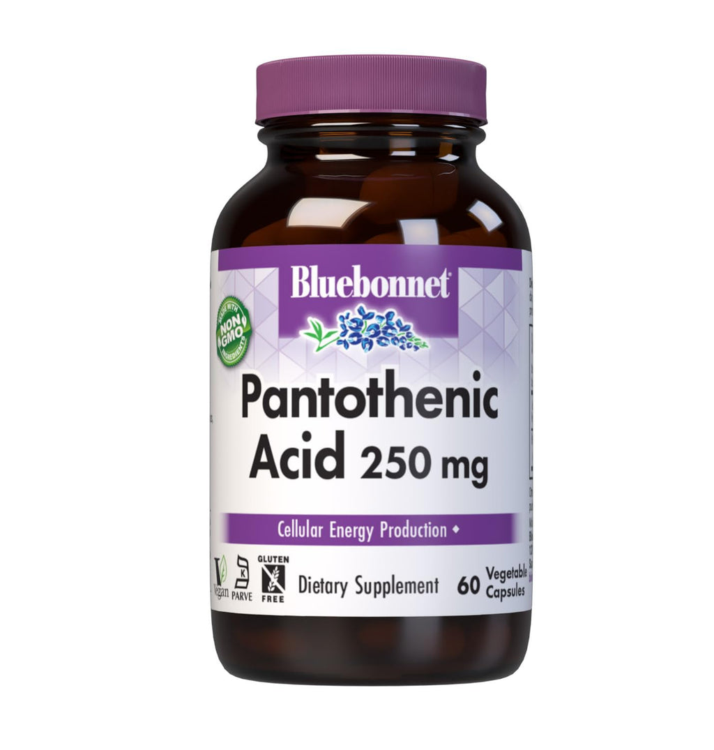 BlueBonnet Nutrition Pantothenic Acid 250 mg - 60 Vegetable Capsules