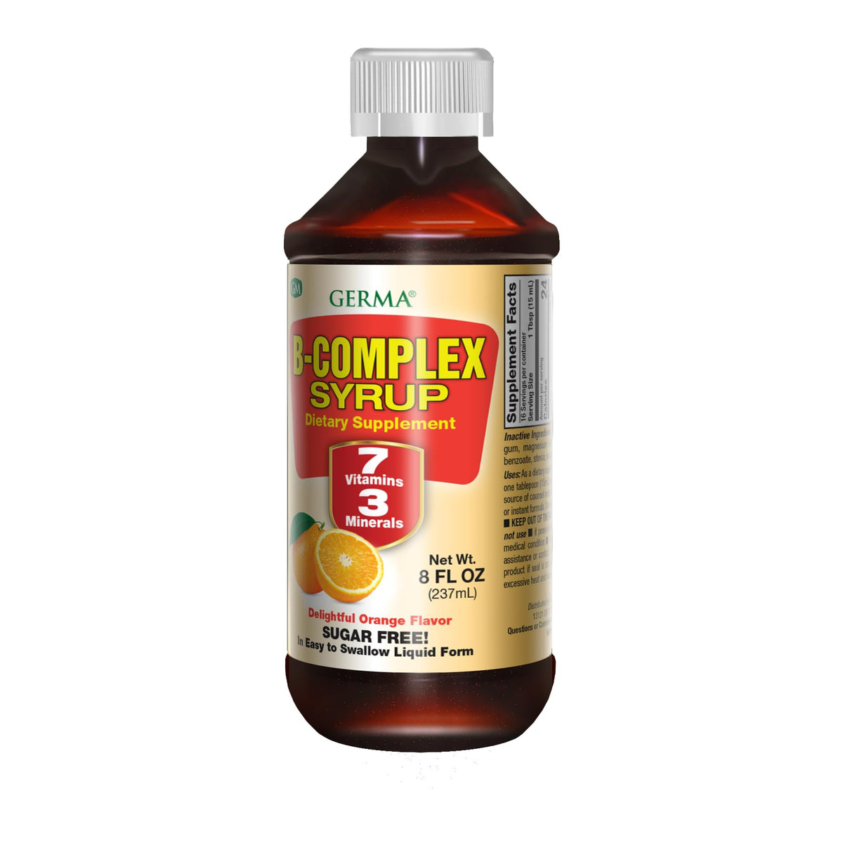 Germa B-Complex Syrup Vitamin B Supplement - 8 oz