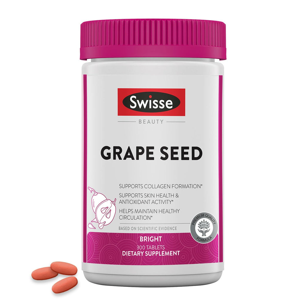 Swisse Grape Seed Extract Capsules Antioxidant - 300 Tablets
