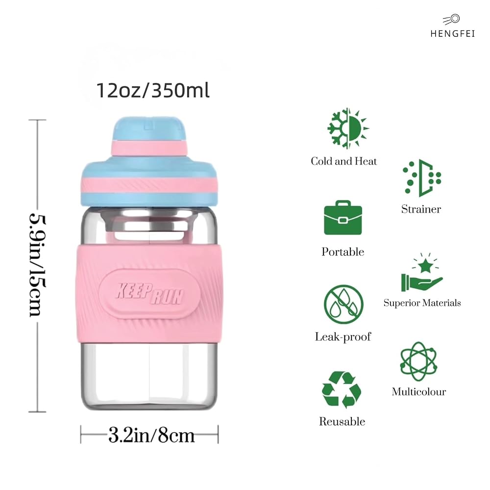 HENGFEI Glass Shaker Bottle for Protein Mixes