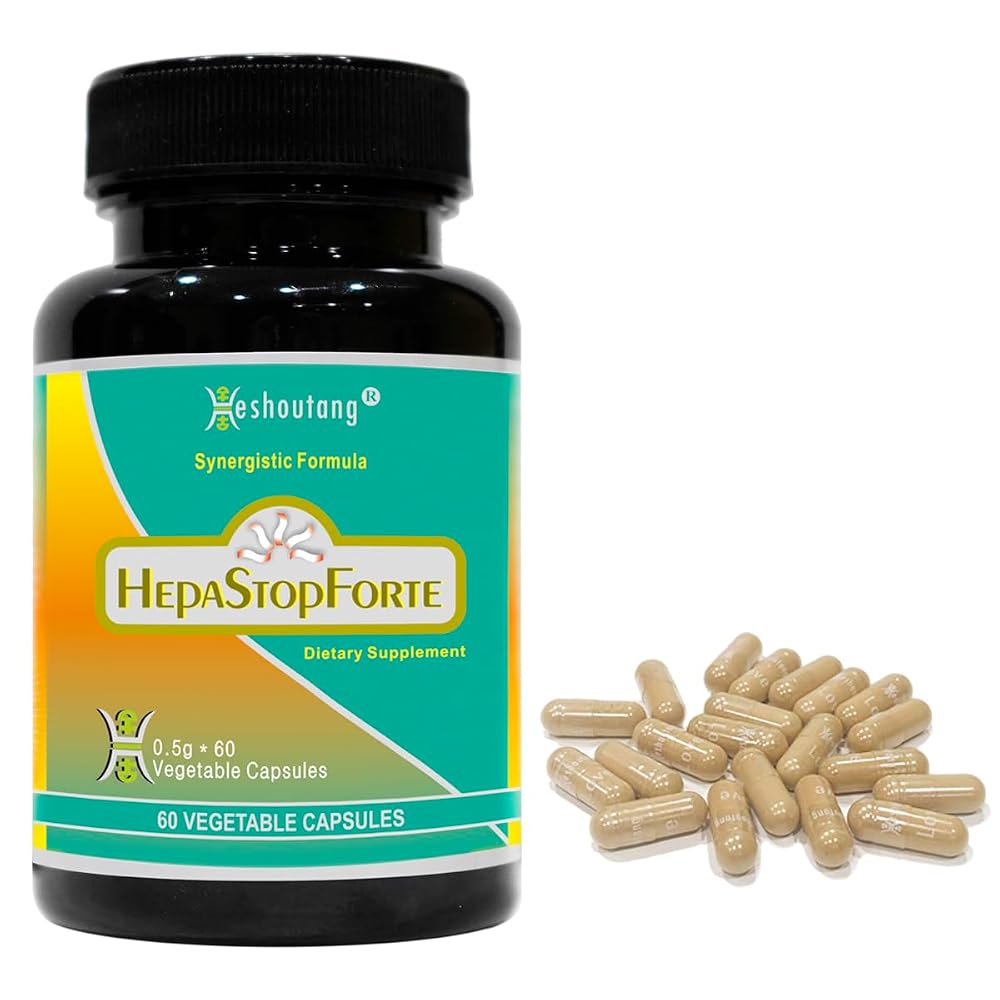 Heshoutang HepaStopForte Herbal Liver Cleanser - 60 Vegetarian Capsules - image 2