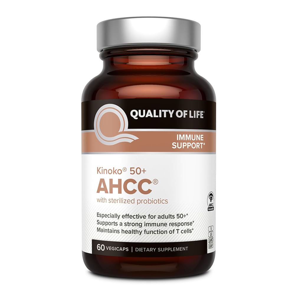 Quality of Life AHCC 50+ Immune Support Supplement - 60 Capsules
