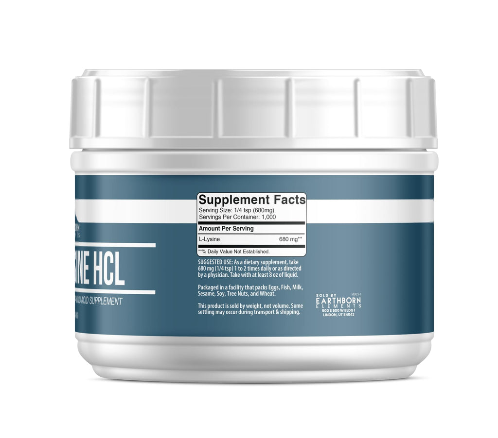 Earthborn Elements Lysine HCL Powder - 1.5 Pound - image 2