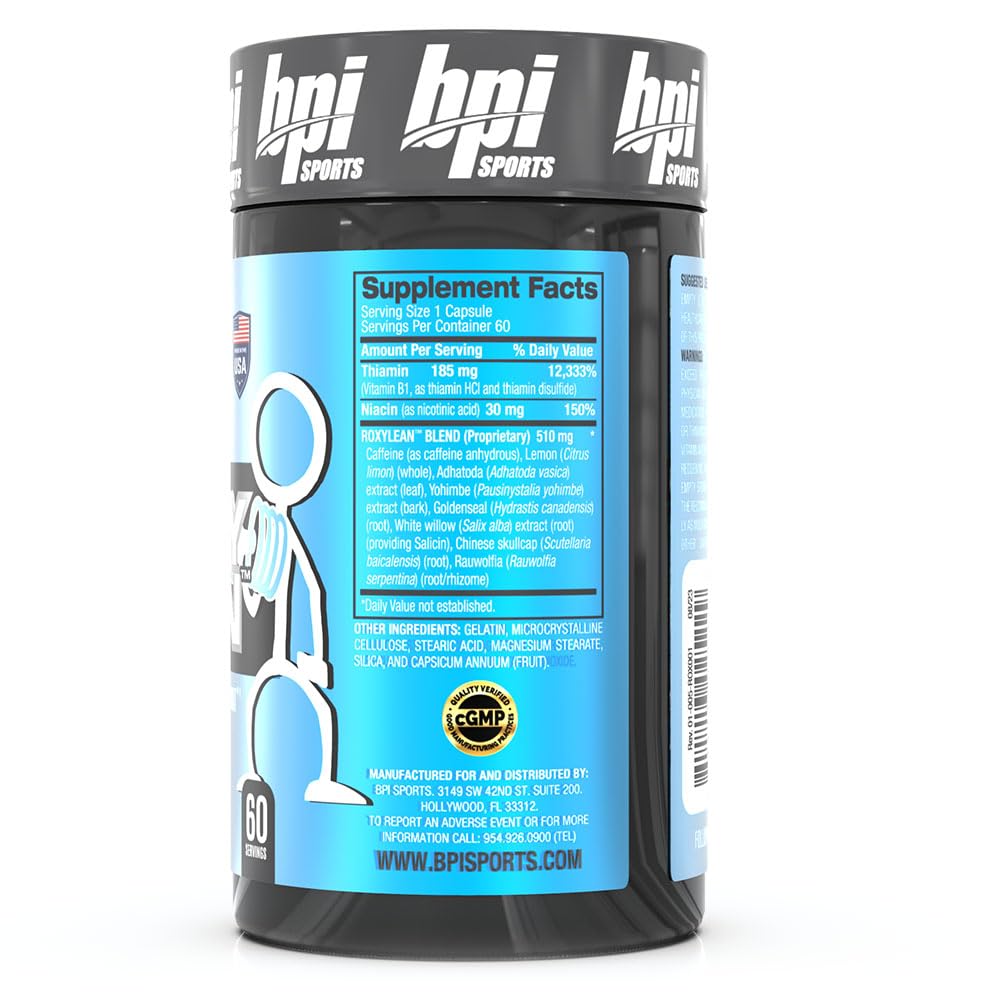 BPI Sports Roxylean Extreme Fat Burner - 60 Capsules - image 3