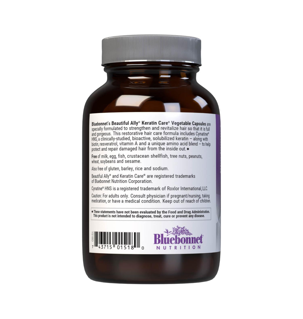 BlueBonnet Beautiful Ally Keratin Care Hair Supplement - 30 Vegetarian Capsules - image 7