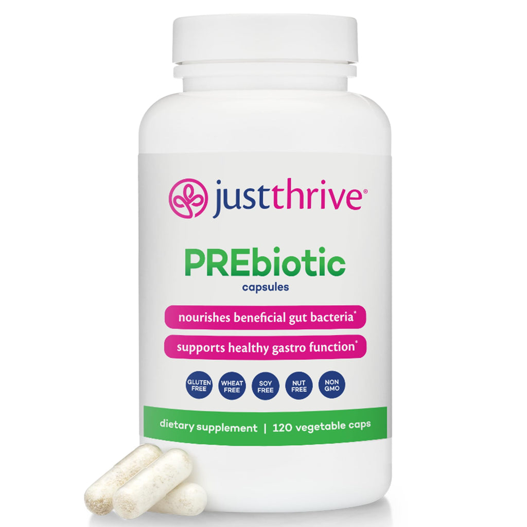 Just Thrive PREbiotic Capsules for Digestive & Immune Health - 120 Capsules