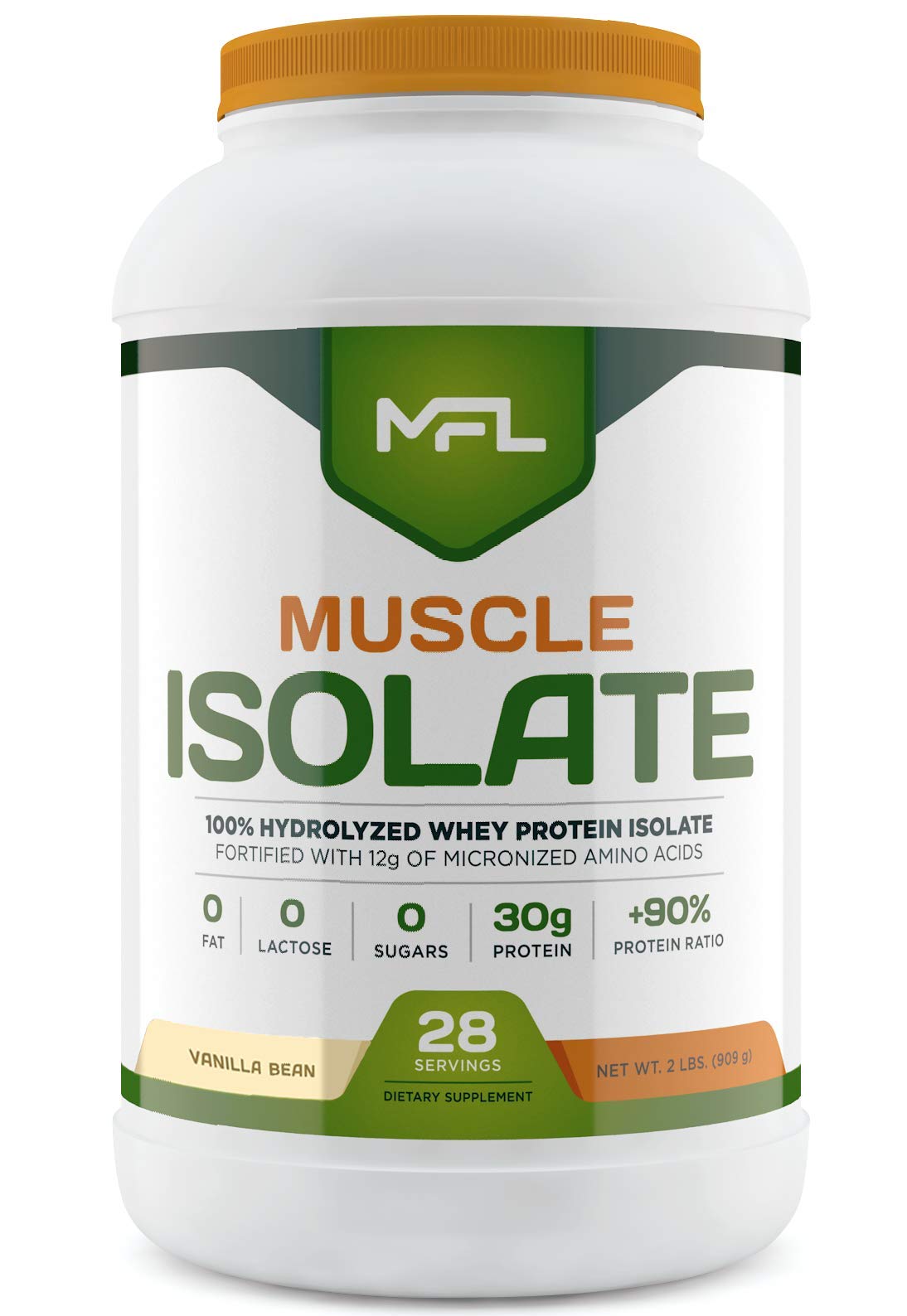 MUSCLE FOOD LABS MFL 100% Isolate Protein l 30g of Protein l 12g