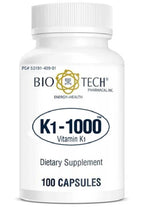 Bio-Tech Pharmacal K1-1000 Vitamin K1 - 300 Capsules (3 Pack)