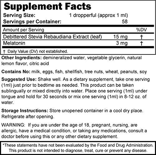Svasthya Natural Melatonin Liquid Sleep Aid - 2 Fl Oz - image 2