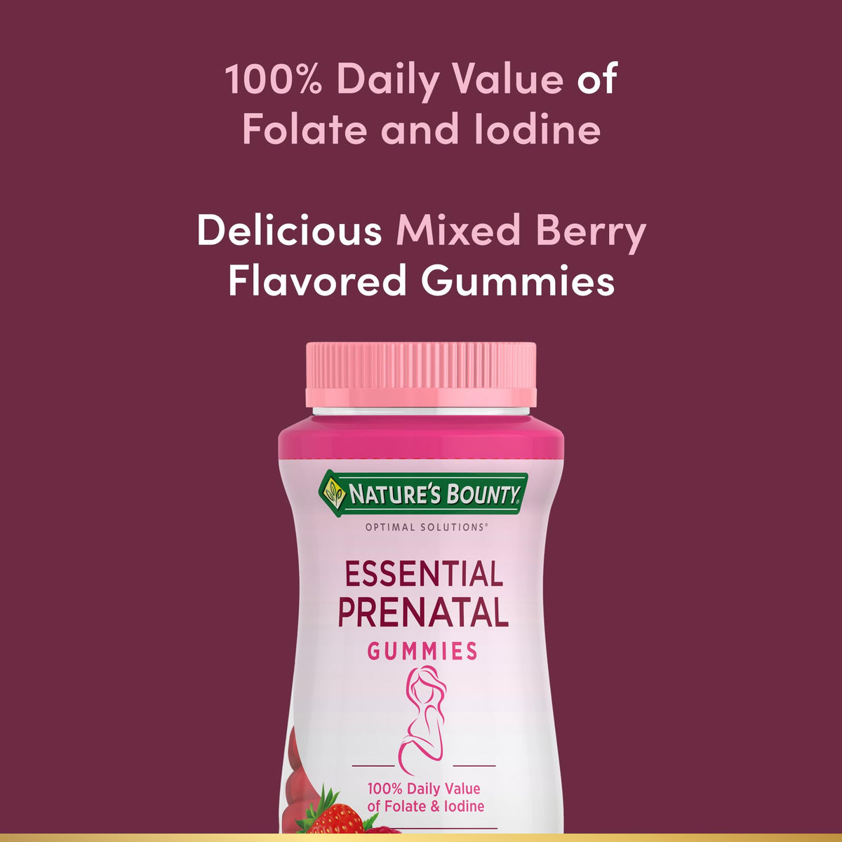 Nature's Bounty Optimal Solutions Essential Prenatal Gummies - 50 Count - image 3